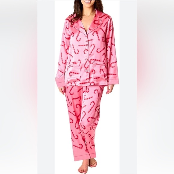 Buddy Love Other - Buddy Love Pink Candy Cane Pajama Set